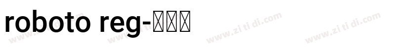 roboto reg字体转换